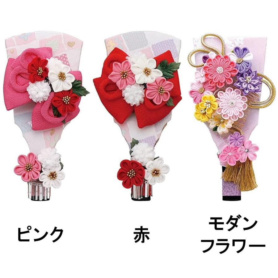 羽子板 ちりめんカンザシ アクリルケース舞桜（ピンク） 7号 選べる3色
