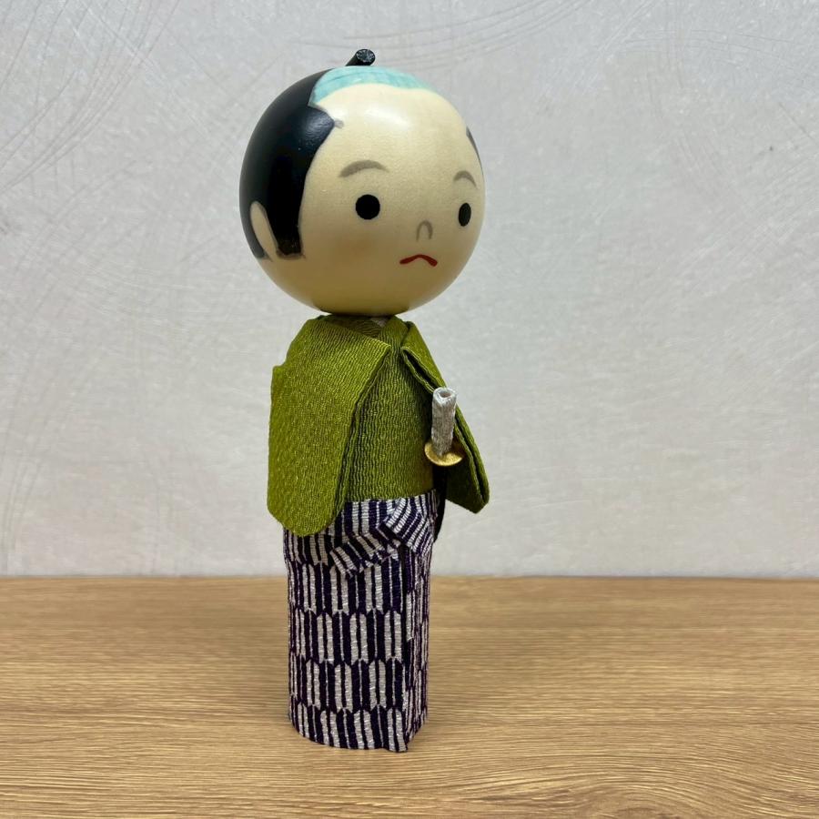 衣裳こけし若侍 日本のお土産に大人気 日本製 木製 民芸品 伝統工芸品