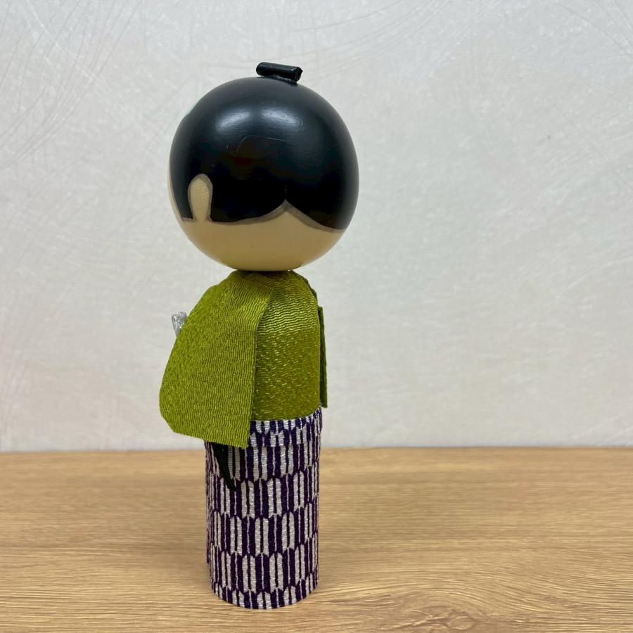 衣裳こけし若侍 日本のお土産に大人気 日本製 木製 民芸品 伝統工芸品