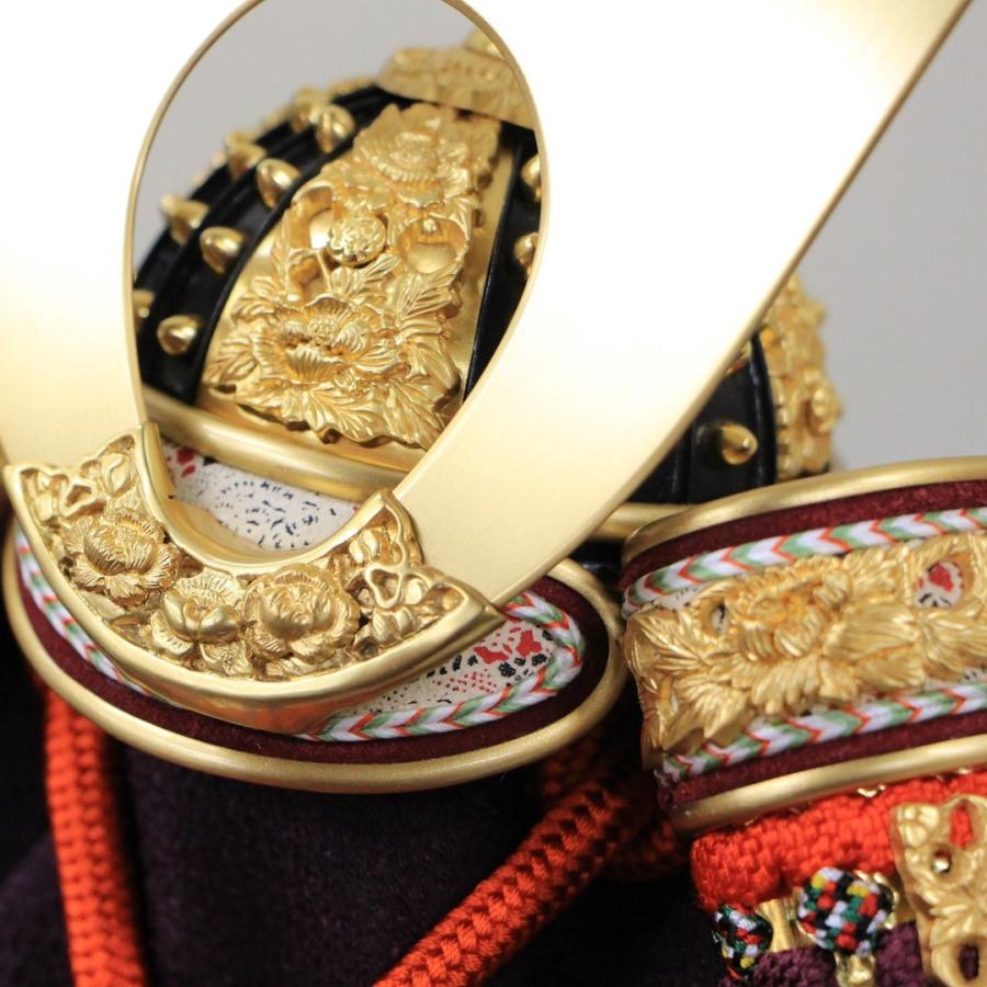 12号立体大鍬形の兜 金箔チラシ二曲和紙屏風 【公式通販】