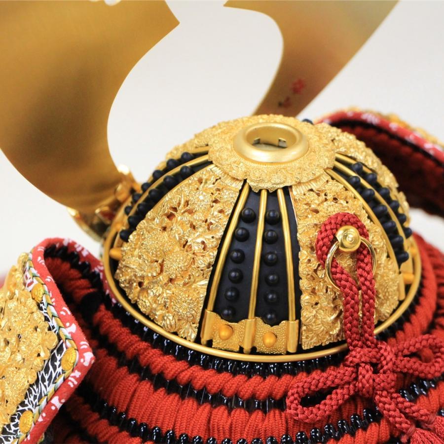 新品 五月人形 甲冑師雄山作 国宝模写 菊一文字之兜 四方白矧ぎ合わせ鉢 枝菊総金物仕上げ 12号 端午の節句 こどもの日 五月人形】12号 菊一文字 国宝模写 兜飾り〈雄山作〉[235-160