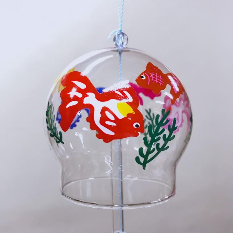 風鈴 ガラス イラスト 金魚 朝顔 江戸風鈴 箱入り O Windbell 人形のモリシゲ 通販 Yahoo ショッピング