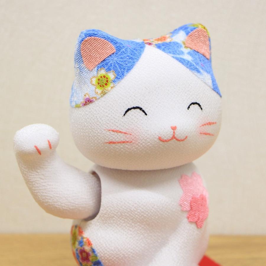 和雑貨 招き猫 ゆらゆらソーラー招き猫 桜福福（ぷくぷく）招き猫