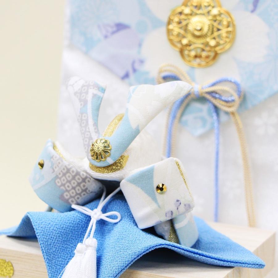 五月人形 リュウコドウ作 平飾り 透彩兜飾り そら 几帳セット 弓太刀