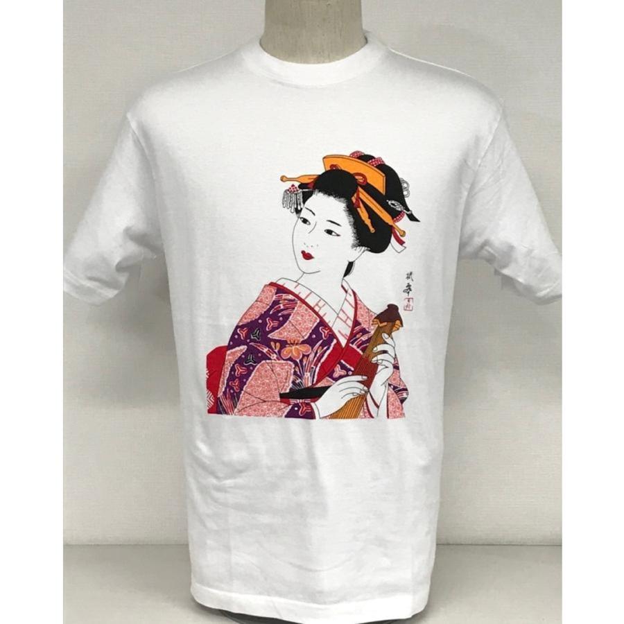 日本のお土産 和柄 白シャツ 海外用ギフト 記念品 Tシャツ 舞妓ピンク