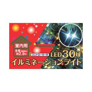 ストレート緑コード白30球LEDコントローラー付点滅（室内用） : 人形の