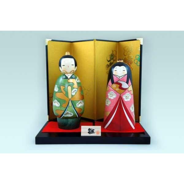 卯三郎作 こけし おひな様「立ち雛」 No-4-6 : 人形のモリシゲ - 通販