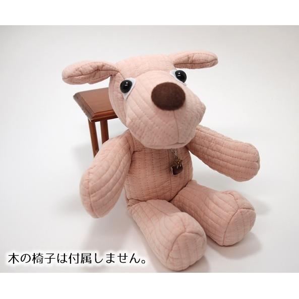 韓国 ヌビ ぬいぐるみ 犬 ピンク ハンドメイド イブル : もりした手芸