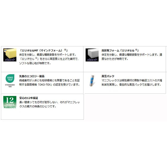 マットレス  マニフレックス ＦＭ　シングル　【マニフレックス認定ショップ】長期保証　イタリア生まれの体圧分散マットレス【送料無料】_6