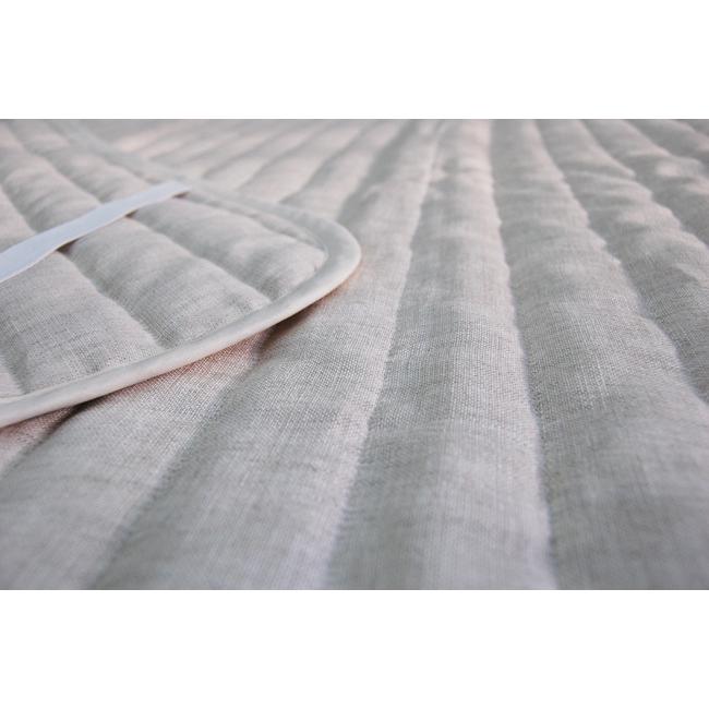 リネンガーゼ 本麻 敷きパッド ダブルサイズ 生地：麻100% 中綿：綿麻