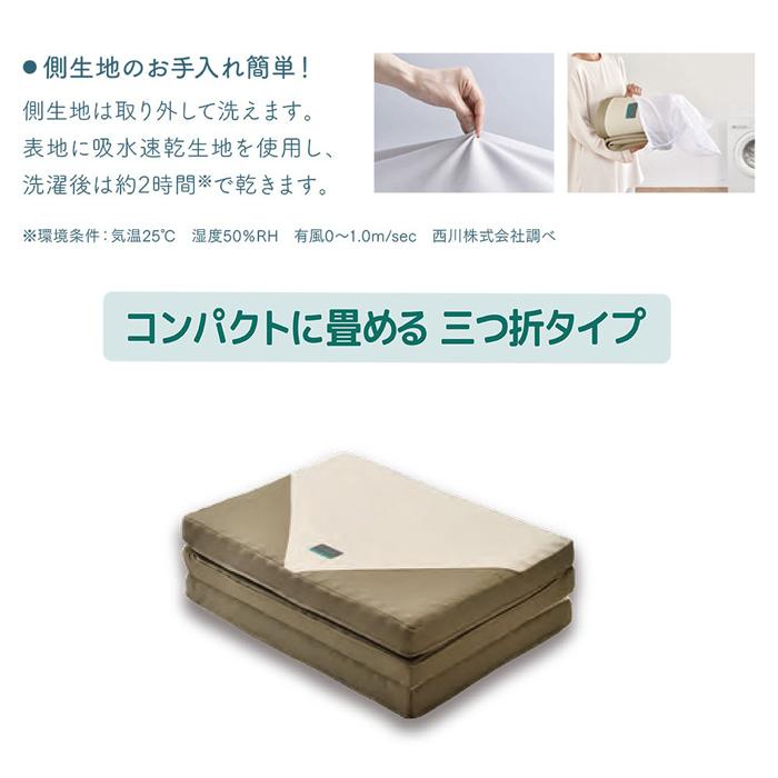 SUYARA マットレス 西川 ラクラ RAKURA 旧スヤラ 三つ折りマットレス