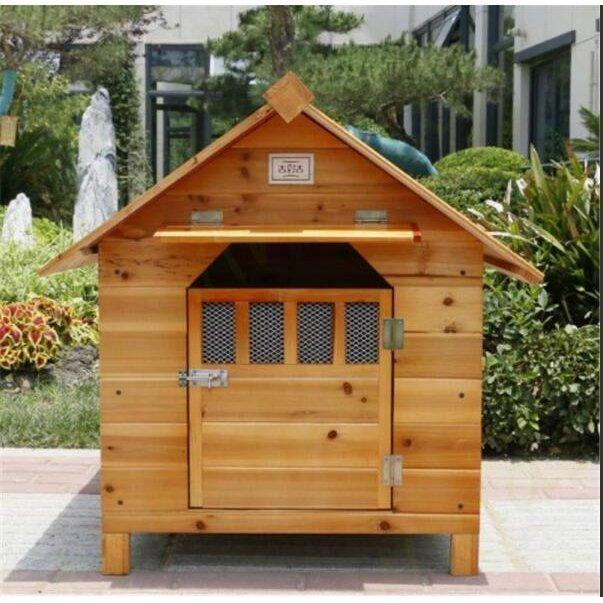 現品発送 豪華別荘 丈夫 ペットハウス 犬舎 犬小屋 ハウス おうち 屋外 庭用 炭化板 メタセコイア製品 防水 ドア 窓 日よけボード 通気性 耐磨耗 掃除が簡単 【X2382876579】(13260円)