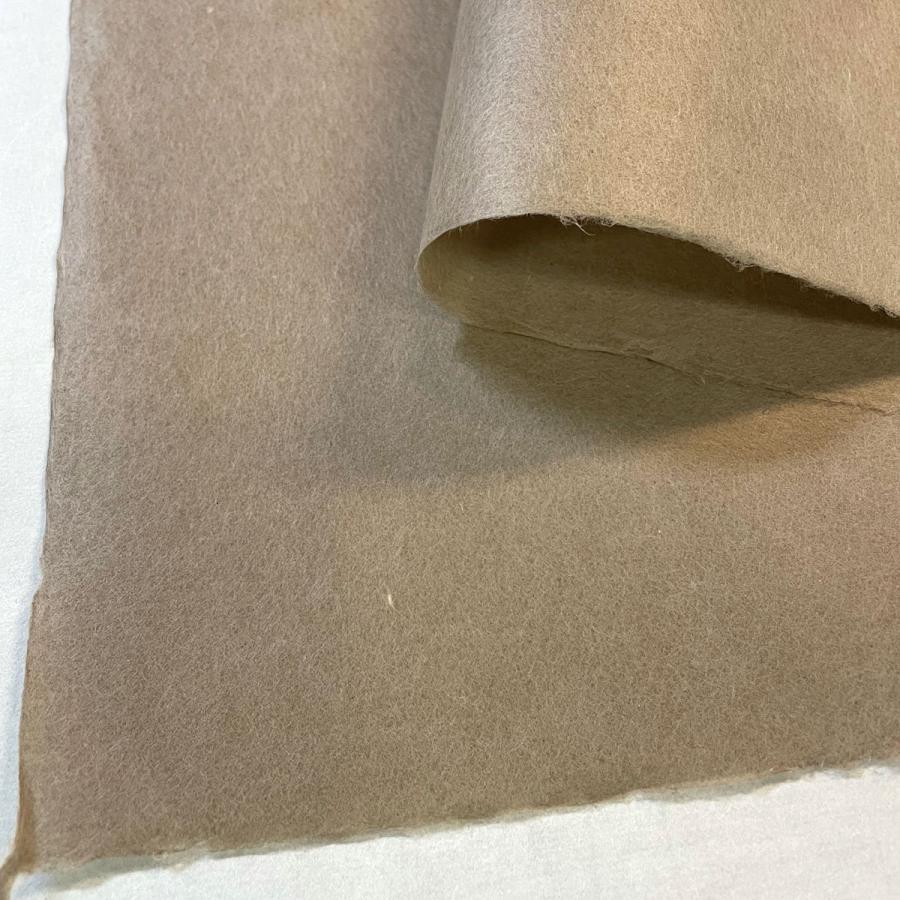 草木染純楮紙 手漉き和紙 白茶色 No.630 ベージュ 薄茶色 日本の伝統色