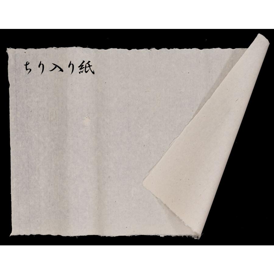 ちり入り紙 生成り 未晒 手漉和紙 No.858 62 x 97cm : 森田和紙