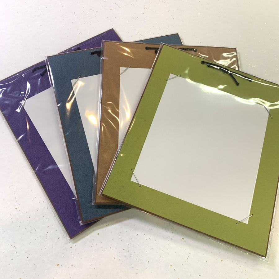 大色紙掛け 和の色 もみ紙の台紙 普通サイズ色紙用 : 森田和紙