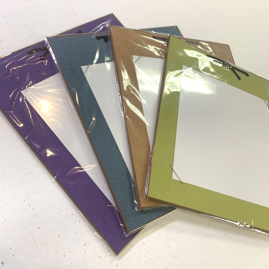 大色紙掛け 和の色 もみ紙の台紙 普通サイズ色紙用 : 森田和紙