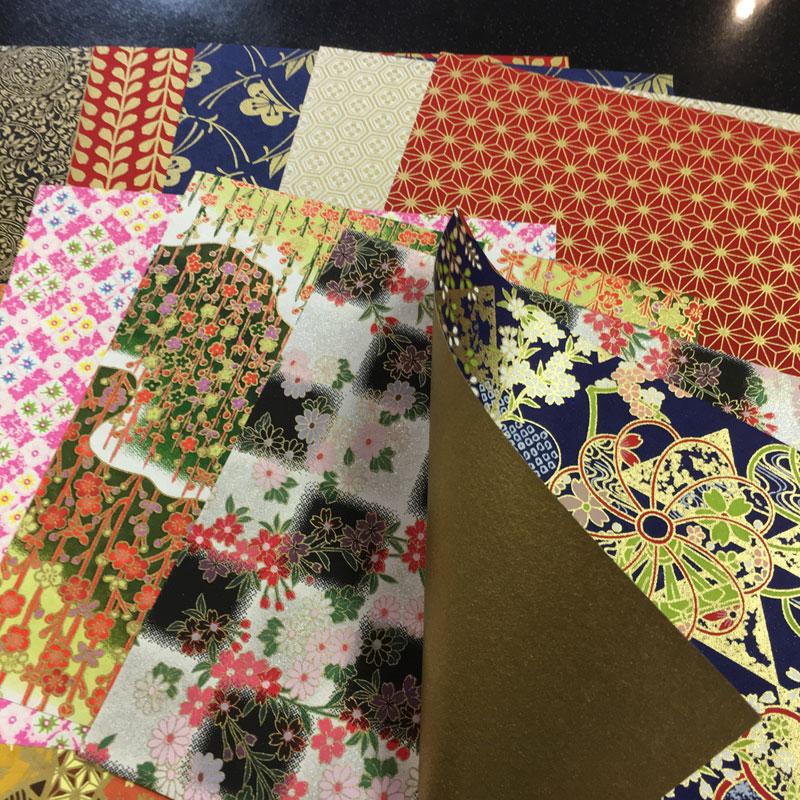 折り紙 金千代（大）18cmx18cm 10枚セット 両面折り紙 金千代