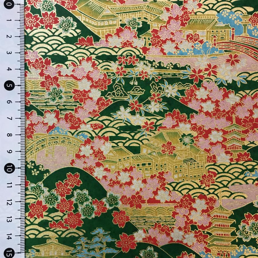 京都の風景 新色 豪華 友禅紙 五重塔 金閣寺 大判 菊判 約63ｘ95cm｜moritawashi｜12