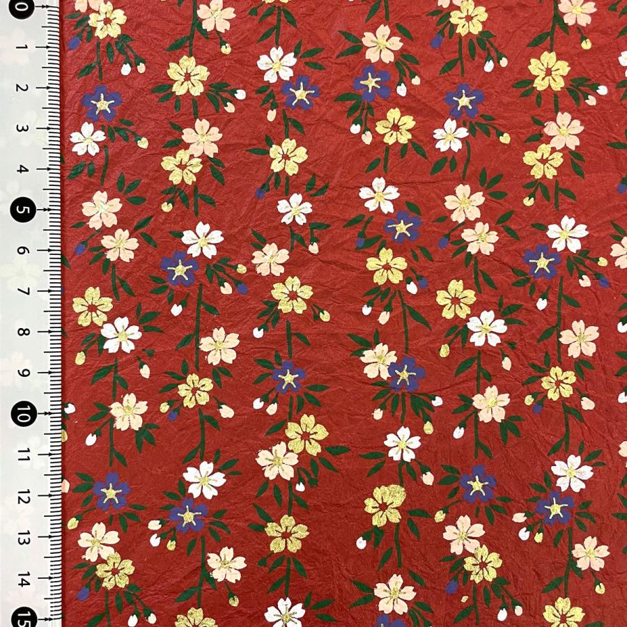 能千代紙 能千代もみ紙 しだれ桜 枝垂桜 赤 桃色 紅柄色 36 X 48cm Nochiyomomi A 森田和紙オンラインショップ 通販 Yahoo ショッピング