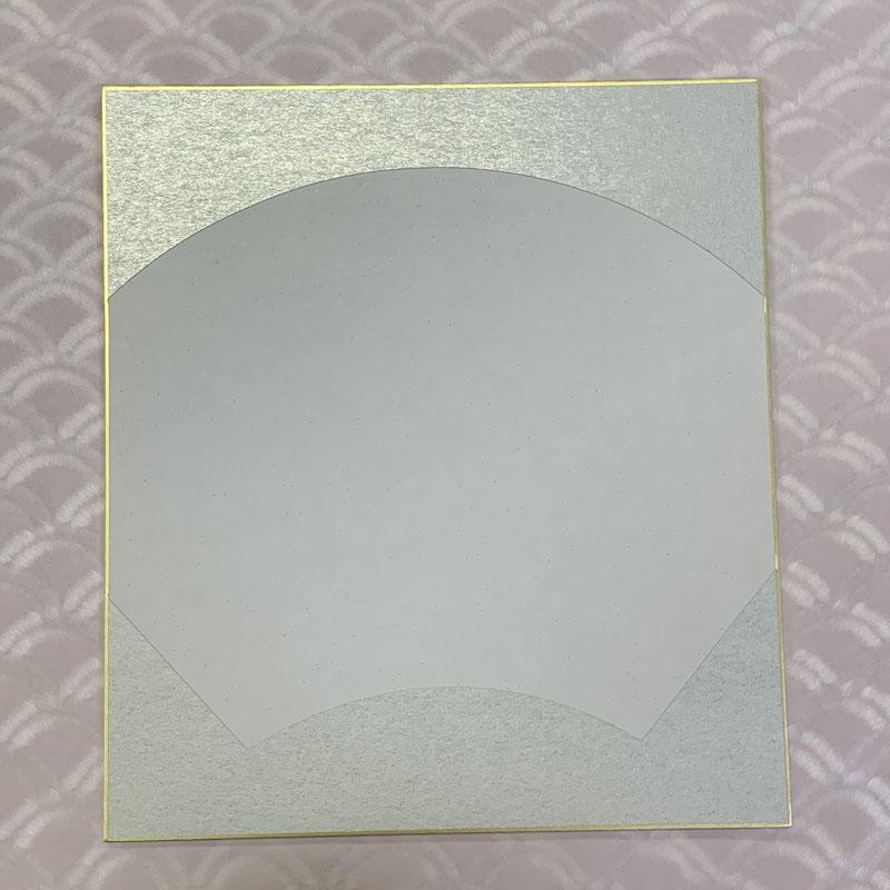 大色紙 金扇面・銀扇面 広幅 特上 大きい扇 外金 外銀 内金 内銀 外