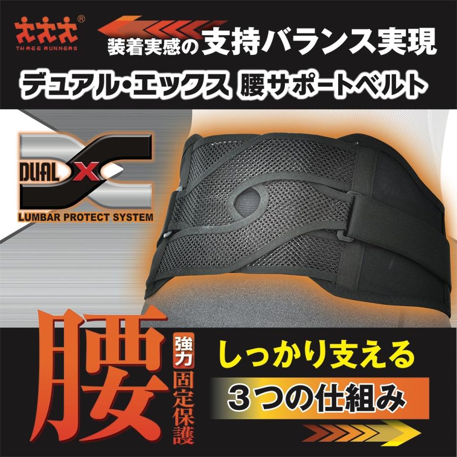 スリーランナー デュアル・エックス腰サポートベルト | THREERUNNER