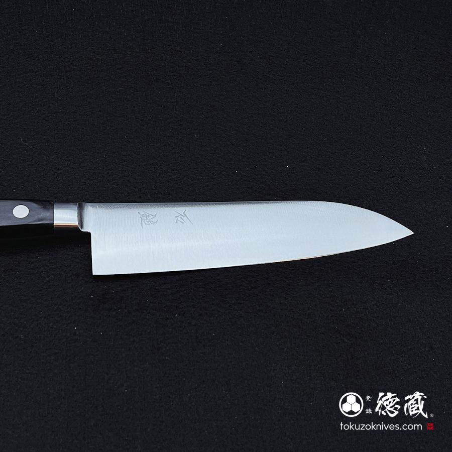 三徳ステンレス包丁　175mm 両刃 VG1 積層材 黒色 日本製 徳蔵刃物 TOKUZO KNIVES JAPAN Kitchen Knives 包丁 ほうちょう T1045_1