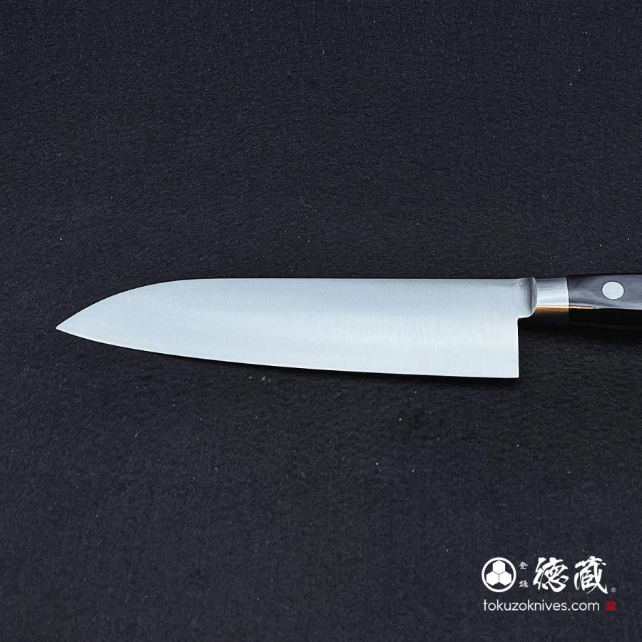三徳ステンレス包丁　175mm 両刃 VG1 積層材 黒色 日本製 徳蔵刃物 TOKUZO KNIVES JAPAN Kitchen Knives 包丁 ほうちょう T1045_2