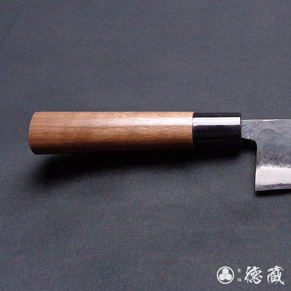 舟行黒打ち包丁　180mm 両刃 青紙2号 胡桃 日本製 徳蔵刃物 TOKUZO KNIVES t268｜moritokuzo｜06