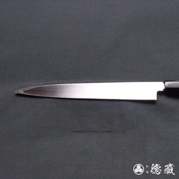 上白鋼 柳刃包丁 イチイ八角柄 240mm 片刃 日本製 徳蔵刃物 TOKUZO