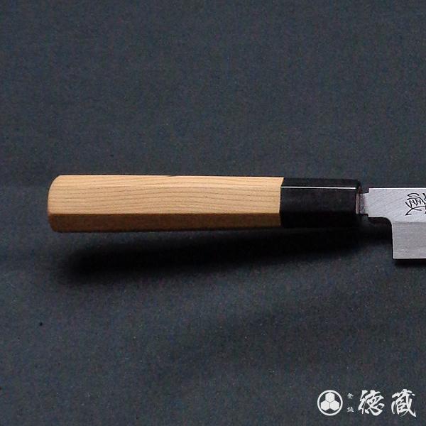 上白鋼 柳刃包丁 イチイ八角柄 240mm 片刃 日本製 徳蔵刃物 TOKUZO