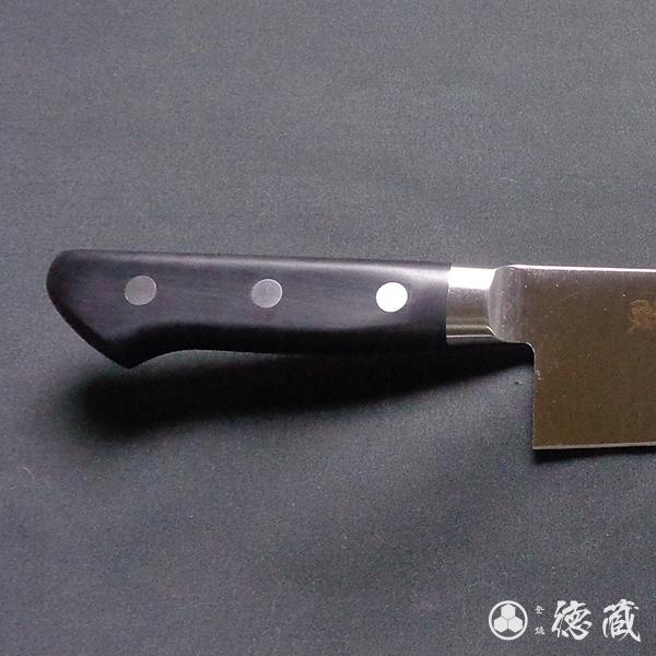 牛刀 黒ハンドル 240mm 両刃 ＡＵＳ８ 黒ハンドル 日本製 徳蔵刃物 TOKUZO KNIVES t28003の画像