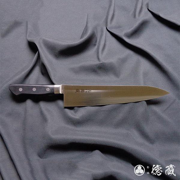 牛刀 黒ハンドル 270mm 両刃 ＡＵＳ８ 黒ハンドル 日本製 徳蔵刃物 TOKUZO KNIVES t28004