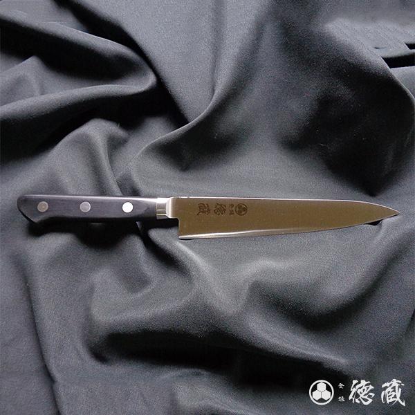 ペティ　黒ハンドル　150mm 両刃 ＡＵＳ８ 黒ハンドル 日本製 徳蔵刃物 TOKUZO KNIVES t28010