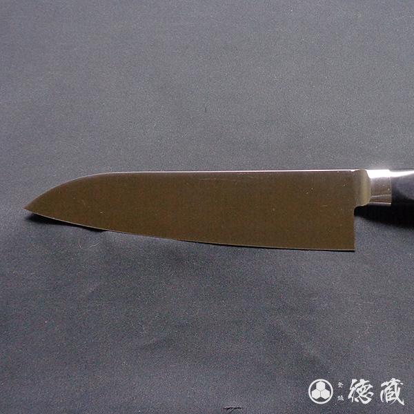 三徳 黒ハンドル 180mm 両刃 ＡＵＳ８ 黒ハンドル 日本製 徳蔵刃物 TOKUZO KNIVES t28011の画像