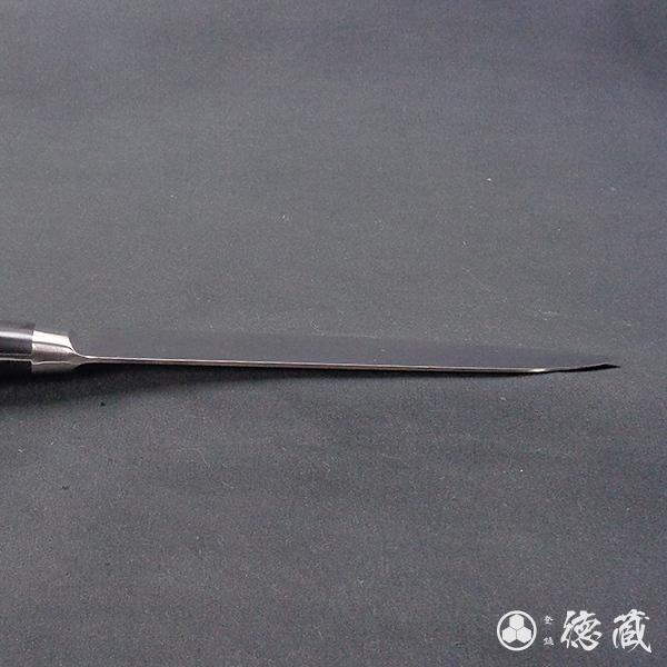 三徳 黒ハンドル 180mm 両刃 ＡＵＳ８ 黒ハンドル 日本製 徳蔵刃物 TOKUZO KNIVES t28011の画像