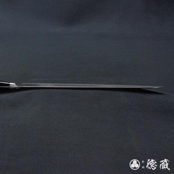 筋引ハイブリッド割込包丁 240mm 両刃 青紙スーパー 積層材 黒色 日本