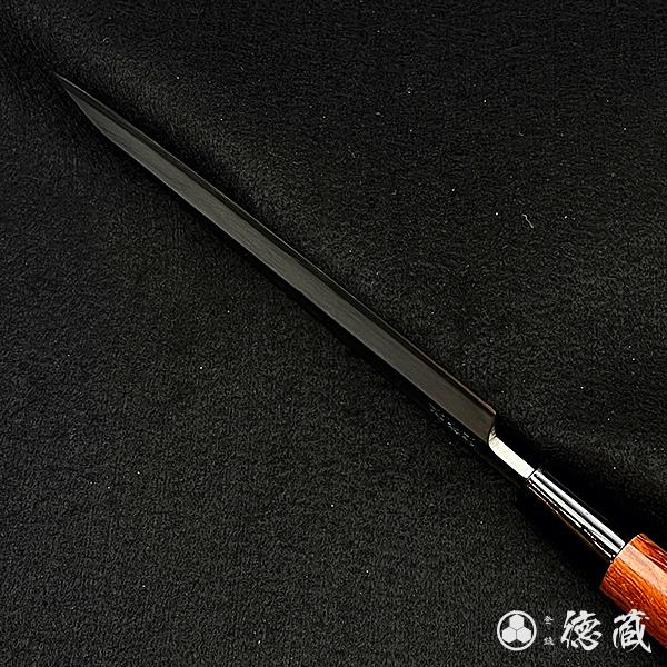 ステンレス片刃柳刃包丁 180mm 片刃 AUS8 ブビンガ 日本製 徳蔵