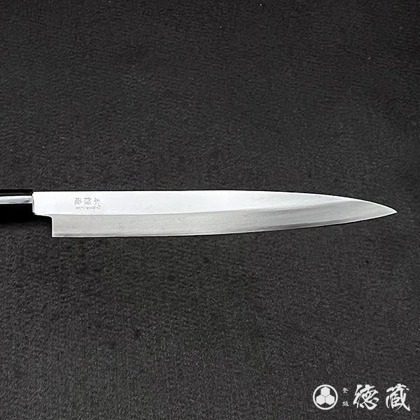 柳刃包丁 出刃包丁 刺身包丁 ステンレス ステンレス片刃柳刃包丁 240mm 片刃 AUS8 ブビンガ 日本製 徳蔵刃物