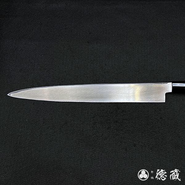 柳刃包丁 豊勝300mm ステンレス片刃柳刃包丁 300mm 片刃 AUS8 ブビンガ 日本製 徳蔵刃物