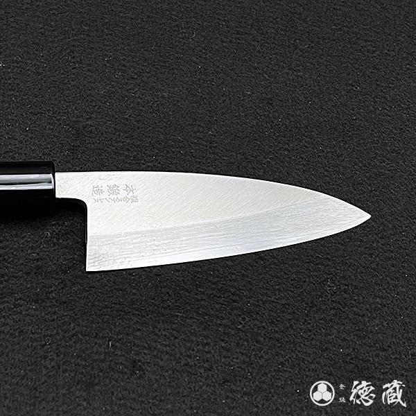 ステンレス片刃厚出刃包丁 105mm 片刃 AUS8 ブビンガ 日本製 徳蔵刃物