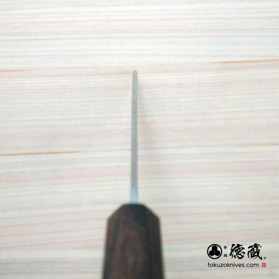ステンレスペティナイフ　150mm 両刃 VG10 灰檀八角 日本製 徳蔵刃物 TOKUZO KNIVES T46002_5