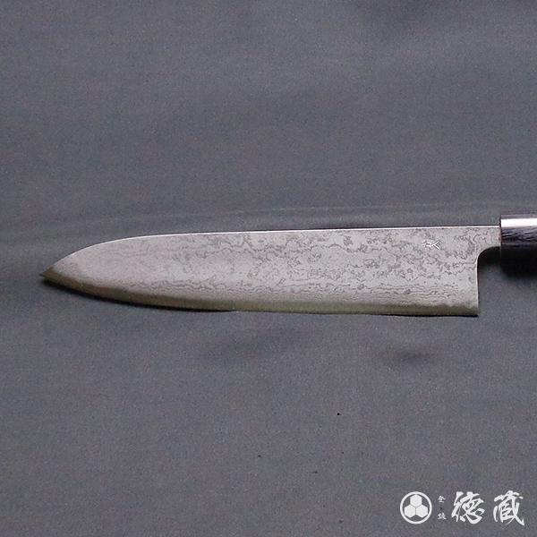 磨き積層牛刀 240mm 両刃 青紙2号 紫檀 日本製 徳蔵刃物 TOKUZO KNIVES