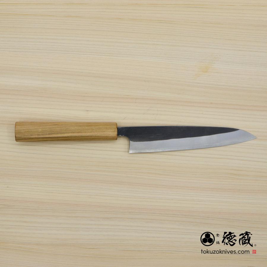ペティナイフ 150mm 両刃 白紙二号 桜八角柄 日本製 徳蔵刃物 TOKUZO KNIVES T823001の画像
