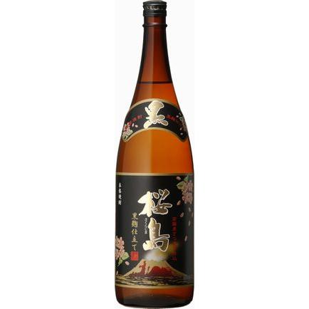 本格いも焼酎 黒麹仕立て 桜島（黒桜島）25度1.8Lびん×6本