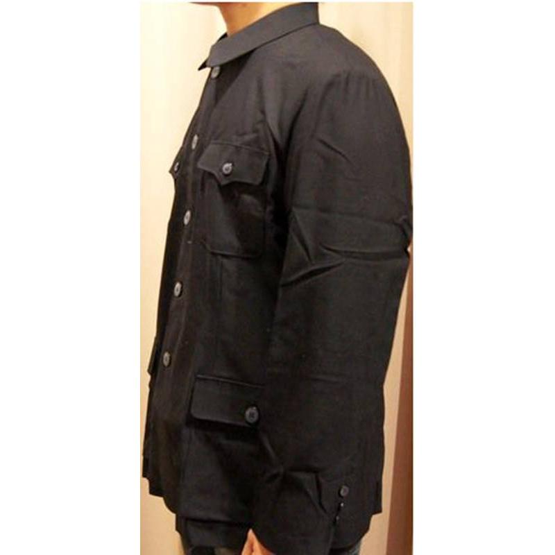 コットン製中国人民服(中山服)上衣・黒色 : お土産ショップMORIYA