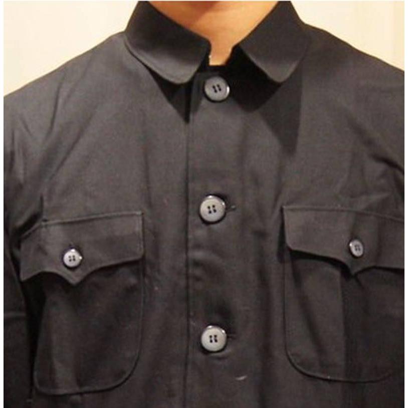 コットン製中国人民服(中山服)上衣・黒色 : お土産ショップMORIYA