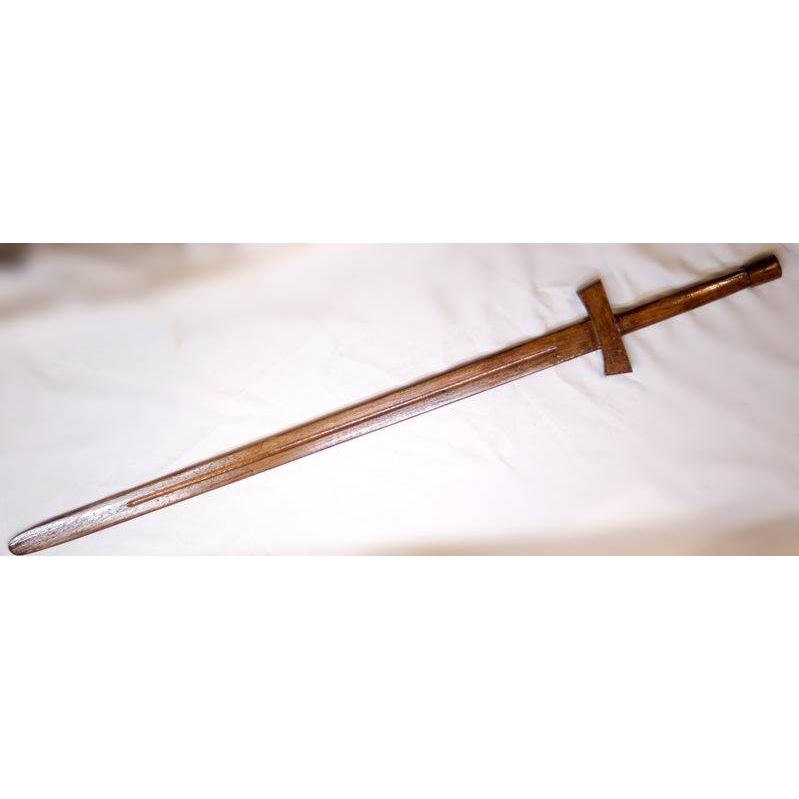 マスターカット トレーニング 十字木剣 焦げ茶塗装 西洋剣 剣 刀剣