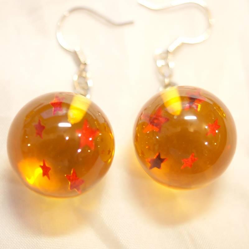 小龍珠 ドラゴンボール 1星球〜7星球 径20mm ピアス （2個1セット