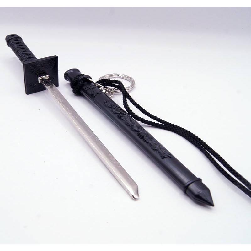 26 神龍 ミニチュア 忍者刀 日本刀 キーホルダー ペーパーナイフ5 : お