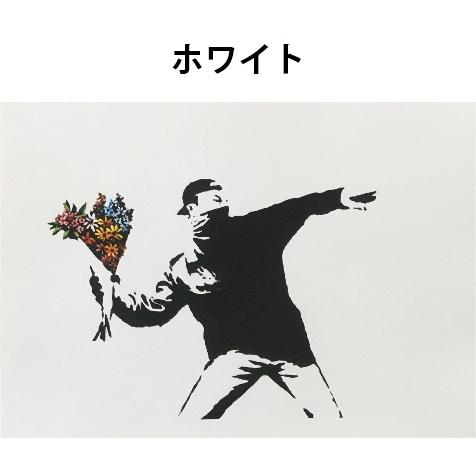 バンクシー BANKSY Love is in the Air デザインポスター アート A4